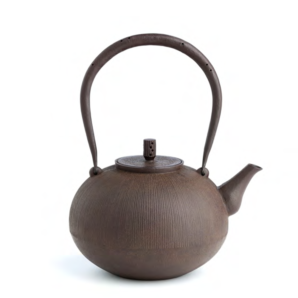 [Pre-order item] Comb pattern round iron kettle